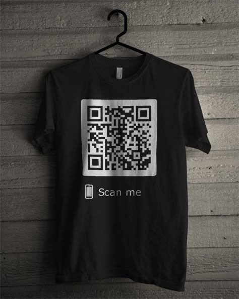 Never Gonna Give You Up RickRoll QR Code T Shirt T Shirts Designs Creative, T Shirt Design Black And White, Marketing Shirts Design, Brand Shirts Design, Cool T-shirt, Tshirt Print Ideas Graphic Tees, Design T Shirts Ideas, Tee Shirt Designs Creative, Corporate Tshirt Design