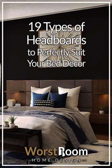 types of headboards King Headboards For Adjustable Beds, Headboard For Sleep Number Bed, Fur Headboard, Headboards For Adjustable Beds, Headboardless Bed Ideas, King Size Headboard Ideas, Bedroom No Headboard, Short Headboard, Adjustable Bed Headboard