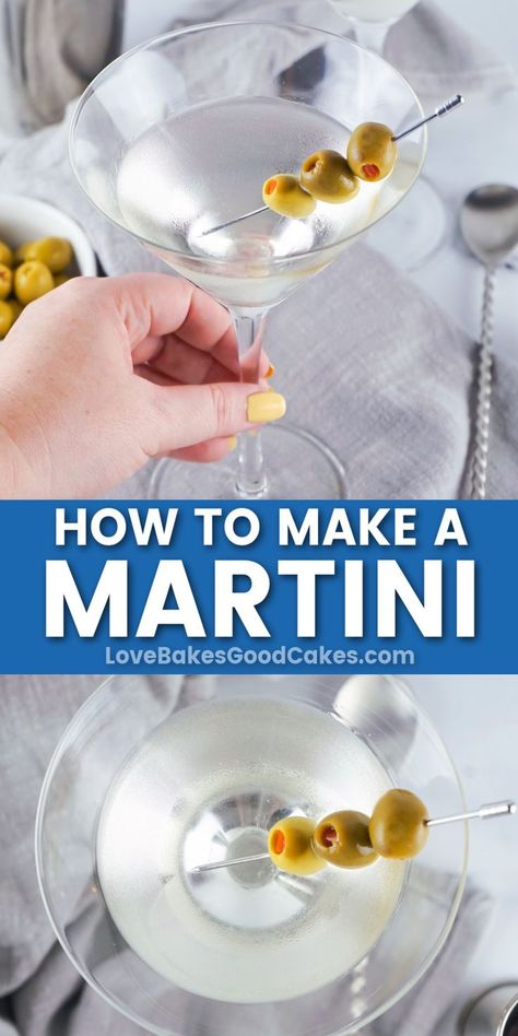 How to Make a Martini Cocktail pin collage Fun Party Drinks, Adult Beverages Recipes, Fun Drink Recipe, Drink At Home, Blended Drinks, Easy Drink Recipes, Best Cocktail Recipes, Kid Drinks, Boozy Drinks