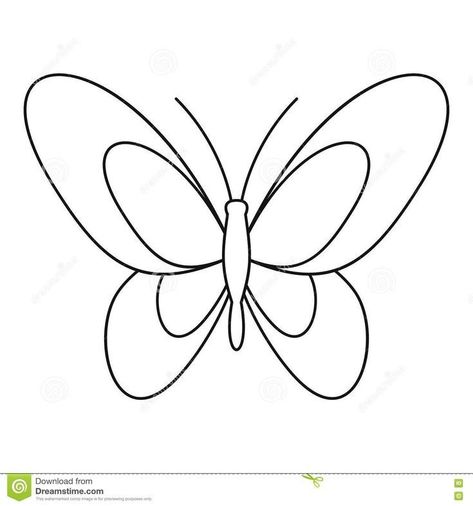 Butterfly Drawing For Embroidery, Butterfly Art Work, Aari Work Butterfly Design, Embroidery Pictures Drawing, Simple Butterfly Drawing Outline, Butterfly Aari Work Designs, Butterfly Outline Printable, Butterfly Design Drawing, Butterfly Tracing