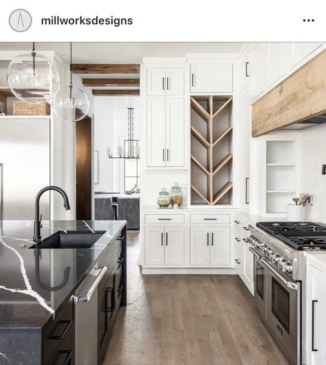 Spice rack in kitchen