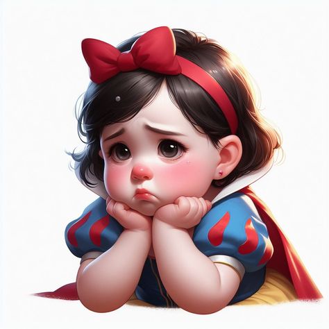 Baby Disney Characters, Disney Princess Toddler, Disney Princess Snow White, Snow White Disney, Disney Princess Fashion, Disney Face Characters, Disney Princess Images, Disney Friends, Disney Princess Art