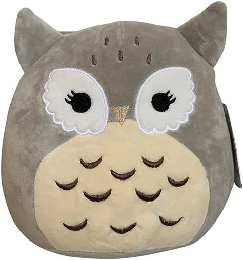 Squishmallows Owl, Squishmallows Aesthetic, Pillow Pals, Owl Plush, Cute Squishies, Gray Owl, Owl Gifts, Owl Lovers, Plush Animals