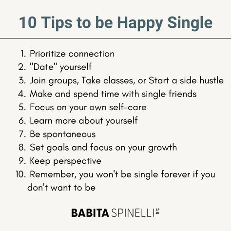 In a world that often emphasizes finding 'the one' or settling down, it's liberating to celebrate the joy of being happily single. Being single doesn't mean you are incomplete or lack something; it means you're whole and content with the amazing person you are. It's time to cultivate your passions, chase your dreams, and nurture the most important relationship you'll ever have-your relationship with yourself. How To Be Ok Being Single, How To Be A Better Person Relationships, How To Be Single And Happy, Single Affirmations, Happy Single Life, Happily Single, I Dont Need Anyone, How To Be Single, Single Quotes Funny