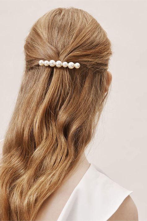 Hairpin Style, Pearl Barrette, Hair Scarf Styles, Long Box Braids, Jennifer Behr, Braided Hairstyles Easy, Trending Hairstyles, Prom Hairstyles, Box Braids Hairstyles