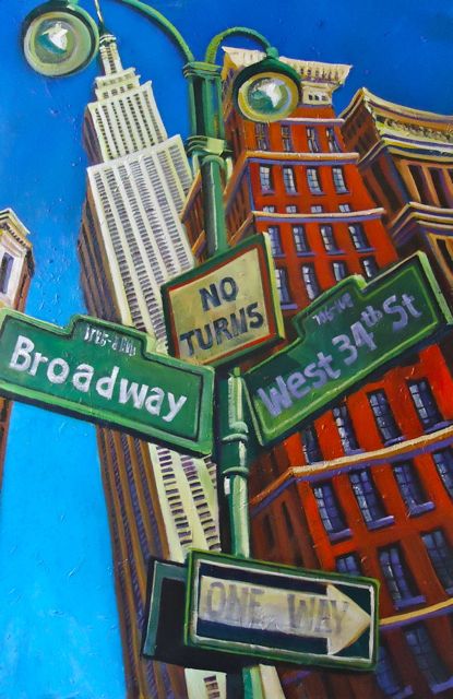 Usa Drawing Ideas, New York Pop Art, Ny Painting, New York City Illustration, Paintings Of Italy, New York City Painting, America Illustration, Italy Paintings, Urban Ideas