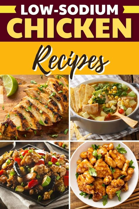 Low Sodium Chicken Breast Recipes, Chicken Recipes Low Sodium, Heart Healthy Chicken Recipes, Salt Free Diet, Low Sodium Recipes Heart, Salt Free Recipes, Kidney Friendly Recipes Renal Diet, Heart Healthy Recipes Low Sodium, Low Salt Recipes