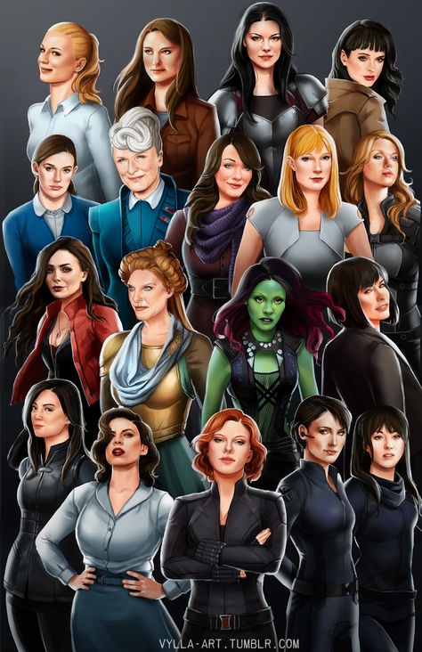 Ladies of the MCU Marvel Fan Art Magic Female Marvel Characters, Marvel Fan Art, Marvel Girls, Marvel Women, Comic Collection, Marvel Vs, Marvel Fan, The Avengers, Marvel Memes