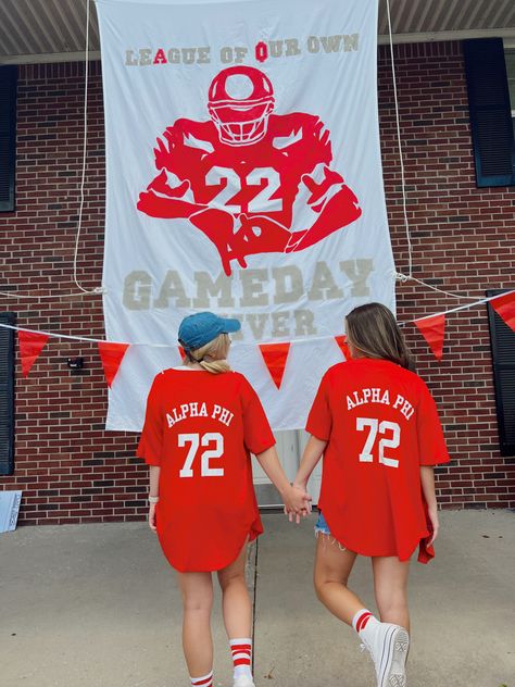 Jersey Sorority Theme, Basketball Sorority Theme, Tailgate Banner Sorority, Sports Sorority Theme, Sorority Baseball Jersey, Game Day Banner Sorority, Football Sorority Banner, Greek Week Banner, Homecoming Banners