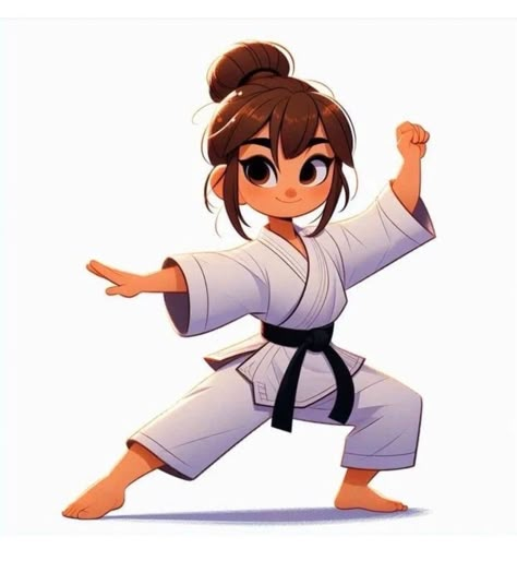 Kyokushin Karate Art, Taekwondo Illustration, Judo Drawing, Karate Drawing, Taekwondo Cartoon, Karate Cartoon, Martial Art Poses, Karate Images, Judo Art