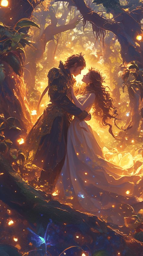 Magical Love Aesthetic, Magical Couple Aesthetic, Fairy Couple Art, Forbidden Love Artwork, Fairy Lovers Fantasy Art, Fantasy Love Story Books, Fantasy Romance Art, Book Cover Background, Romance Book Covers Art