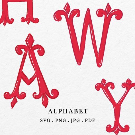 Vintage Wedding Monogram, Needlepoint Monogram, Hand Drawn Alphabet, Free Monogram Fonts, W Monogram, Calligraphy Fonts Alphabet, Alphabet Monogram, Whimsical Fonts, Monogram Ideas