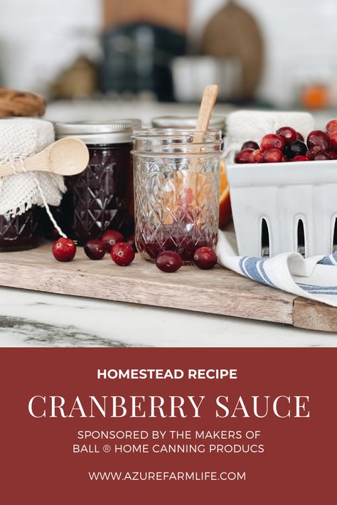 Mason Jar Recipe, Ball Canning, Canned Cranberries, Canned Cranberry Sauce, Cranberry Sauce Recipe, Canning Lids, Homestead Living, Never Go Back, Home Canning