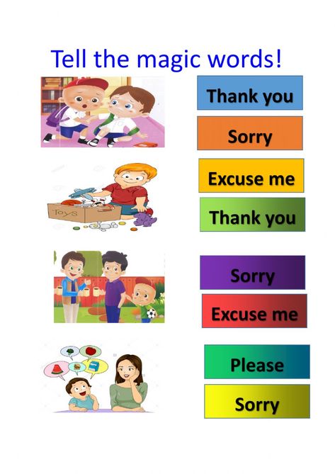 Properexpressions online activity for preschool. You can do the exercises online or download the worksheet as pdf. Magic Words Chart, Polite Words Worksheet, Magic Words Chart For Preschool, Polite Expressions Worksheets, Magic Words Worksheet, Good Manners Worksheet, Good Manners Worksheets For Kids, Magical Words Chart For Kids Classroom, Magic Words For Kids Classroom