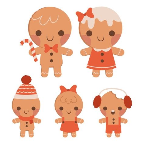 Gingerbread Family, Make A Gingerbread House, Merry Christmas Vector, Gingerbread Party, Christmas Gingerbread Cookies, Merry Christmas Banner, Christmas Alphabet, Christmas Gingerbread Men, Rock Painting Designs