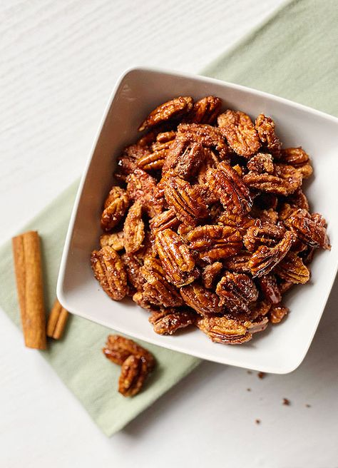 Carmelized Pecans, Thanksgiving Appetizers Ideas, Caramelized Pecans, Appetizers Ideas, Sausage Ingredients, Hummus Ingredients, Glazed Pecans, Bacon Wrapped Dates, Pumpkin Hummus