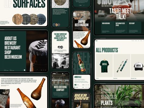 Case Study: MOVA Brewery Website by tubik UX for tubik on Dribbble Bar Website, E Commerce Website Design, Brewery Restaurant, Brewery Design, Beer Shop, Ecommerce Web Design, Beer Brewery, Ecommerce Web, Brand Communication