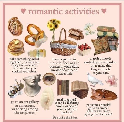 Romantic Animals, Romantic Activities, Romantic Academia, Etiquette And Manners, Cute Date Ideas, Romantic Things To Do, Romantic Things, Animals Art, Classy Aesthetic