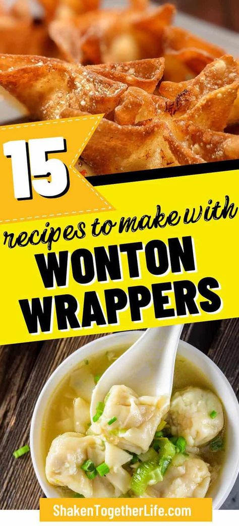 What To Make With Wonton Wraps, Dumplings With Wonton Wrappers, Uses For Wonton Wrappers, Snacks With Wonton Wrappers, Ravioli With Wonton Wrappers, Recipes That Use Wonton Wrappers, How To Cook Wonton Wrappers, What To Do With Wonton Wrappers, Wonton Wraps Recipes