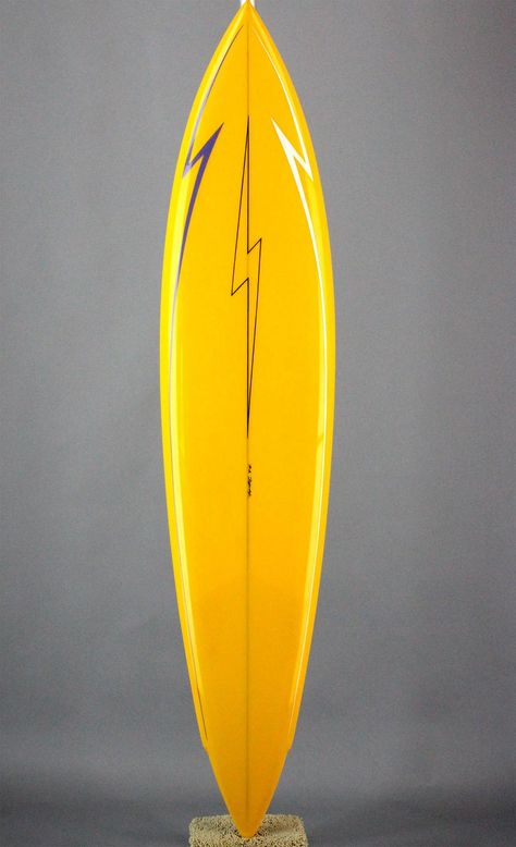 Single Fin Surfboard, Materials Board, Gold Lightning, Vintage Surfboards, Surfboard Shapes, California Gold, Surfboard Design, Board Art, Surf Board