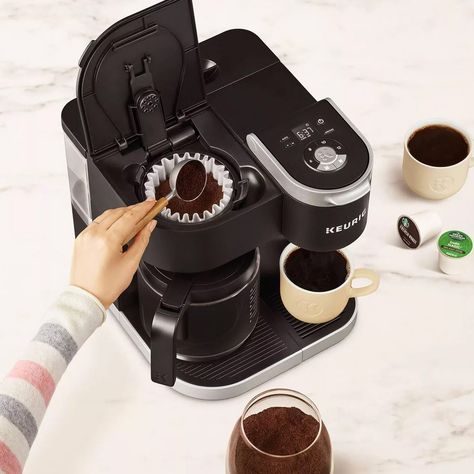 19 Amazing Gifts for Coffee Lovers Kitchen Island With Microwave, Pullout Spice Rack, Island With Microwave, Laundry In Garage, Coffee Lover Gift Ideas, Coffee Mugs Diy, Counter Top Ideas, Brew Coffee Recipe, Coffee Bar At Home