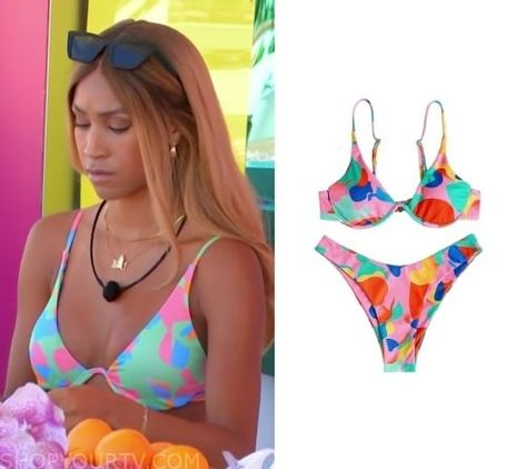 Love Island (USA): Season 5 Episode 35 Printed Bikini Love Island Usa, Show Love, Love Island, Fashion Looks, Tv, Clothes