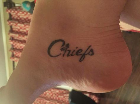 Chiefs Tattoo For Women, Kc Chiefs Tattoo For Women, Kc Chiefs Tattoo, Chiefs Tattoo, Neat Tattoos, Bird Tattoos For Women, Chiefs Kingdom, City Tattoo, Kansas City Chiefs Football