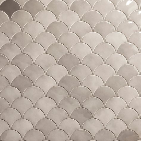 Riptide 2" x 5" Ceramic Patterned Wall Tile (4.06 Sq. Ft. / Case) Fish Scale Tiles, Scale Tile, Fish Scale Tile, Patterned Tile, Patterned Wall, Polish Ceramics, Beta Fish, Ivy Hill Tile, Ceramic Fish