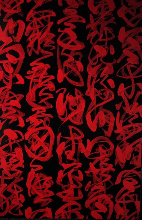 nobrashfestivity: “ Fabienne Verdier ” Asemic Writing, Red Aesthetic Grunge, Red Web, Contemporary Artist, Red Wallpaper, Red Aesthetic, Calligraphy Art, Contemporary Paintings, Red And Black