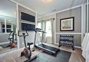 Modern Home Gym, Bedroom Ideas For Small Rooms Women, Home Gym Ideas, Small Home Gym, Home Gym Flooring, Workout Room Home, Home Gym Garage, Bedroom Gym, Gym Room At Home