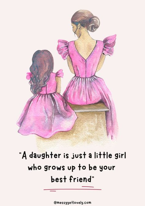 265 heartfelt mother-daughter quotes to inspire your relationship - Messy, Yet Lovely Mother's Day Captions, Inspirational Mother Daughter Quotes, Mother Daughter Love Quotes, Daughters Day Quotes, Love My Daughter Quotes, Happy Daughters Day, Day Captions, Proud Of My Daughter, Mother Daughter Art