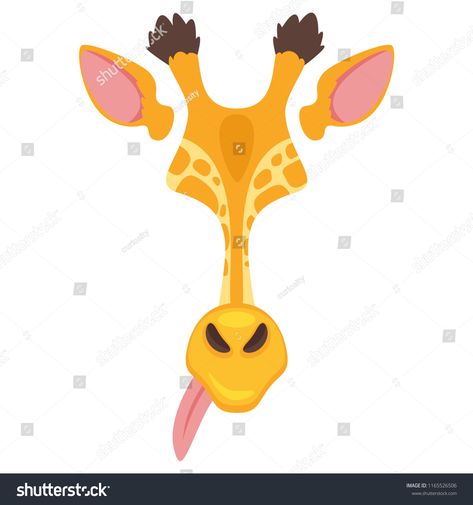 Vector cartoon style cute animal giraffe face element or carnival mask. Decoration item for your selfie photo and video chat filter. Ears, noses and horns. Isolated on white background. #Ad , #Sponsored, #element#face#carnival#Decoration Giraffe Ears, Giraffe Face, Carnival Decorations, Carnival Mask, Carnival Masks, Vector Cartoon, Cartoon Style, Video Chat, Graphic Design Art