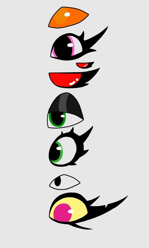 Little drawings of my characters eyes Fursona Eyes, Eyes Drawing Base, Stylized Eyes Drawing, Four Eyes Character Design, Hazbin Hotel Eyes, Eyeball Reference, Demon Eyes Drawing, Oc Eyes Ideas, Eye Styles Drawing