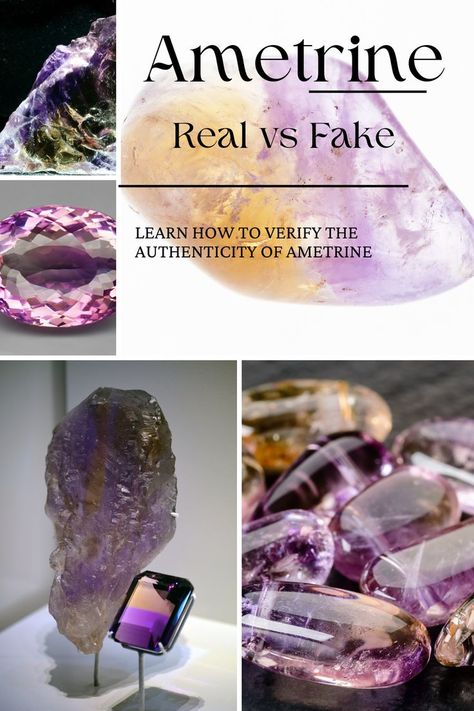 Learn how to distinguish between genuine and fake ametrine gemstones with these expert tips. Discover the key differences between real and fake ametrine. Ametrine Crystal, Ametrine Jewelry, Real Real, Meaningful Jewelry, Rock Collection, Precious Gems, Color Crystal, Rocks And Minerals, 5 Ways