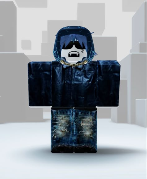 R6 Roblox Avatars Colorful, Dark Blue Roblox Avatar, Simple R6 Roblox Avatars, R6 Roblox Avatars, Birthday Chocolate Bar Wrappers, Funny Gaming Memes, Roblox Emo Outfits, Blue Avatar, King Boo