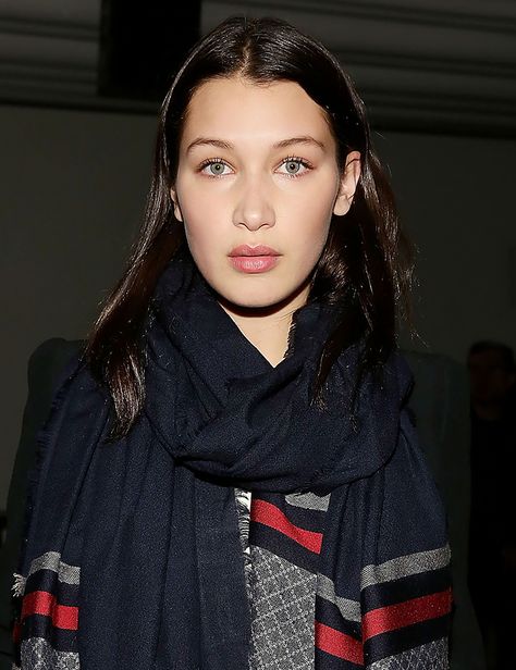 Fresh-faced Bella Hadid Dark Brown Hair Pale Skin, Brown Hair Pale Skin, Pale Olive Skin, Dark Hair Pale Skin, Black Hair Pale Skin, Espresso Hair Color, Pale Skin Hair Color, The Best Hair Color, Hair Color Guide