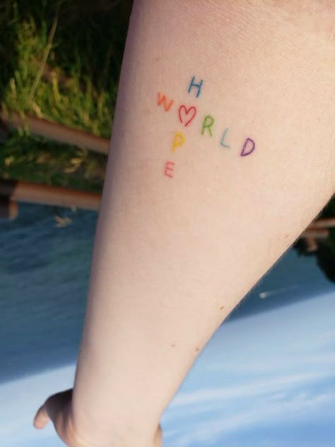 Pine Tattoo, Kpop Tattoos, Hope Tattoo, Hope World, Magic Runes, Army Tattoos, Uv Tattoo, Funky Tattoos, Bts Tattoos