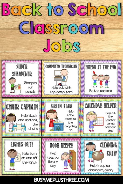 Free Printable Job Charts For The Classroom, Job Charts For The Classroom, Kindergarten Job Chart, Clean Classroom, Back To School Classroom, Job Chart, Task To Do, Classroom Jobs, Themed Classroom