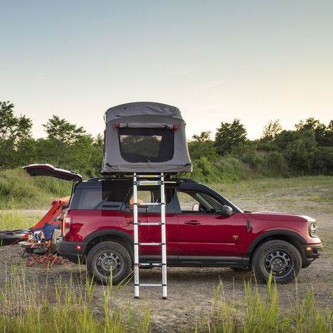 The 10 Best SUVs for Camping Compact Suv Camping, Acura Suv, Molle Straps, Ford Bronco Sport, Suv Camping, Car Shopping, Best Suv, Camping Set Up, Bronco Sport