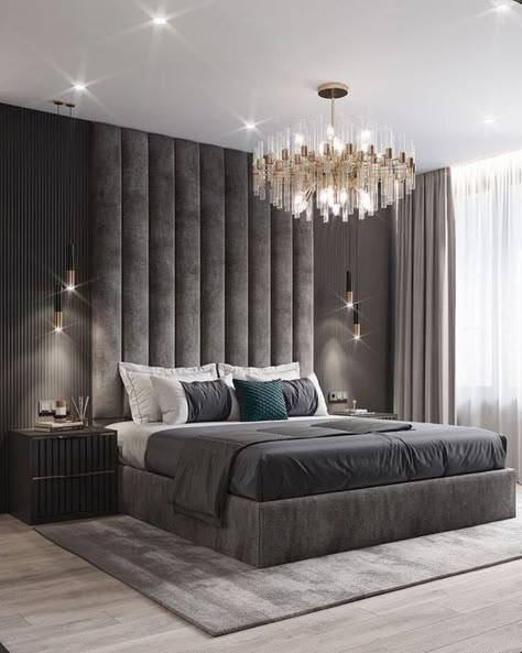 Royal Bedroom Design, Luxury Bed Frames, Bedroom Interior Design Luxury, Standard Bed Frame, Headboard Wall, Cama King, Headboard Designs, Bed With Drawers, Luxury Bedroom