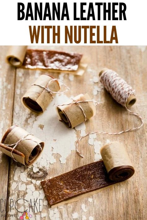 Fruit Leather Recipe Dehydrator, Fruit Leather Dehydrator, Nutella Snacks, Homemade Fruit Leather, Fruit Leather Recipe, Cupcake Project, Food Dehydration, Banana Sandwich, Pie Pops