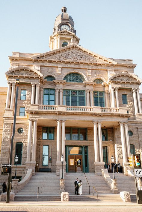 Where to Elope in Fort Worth Courthouse Architecture, Wedding Cost Breakdown, Courthouse Marriage, Best Place To Elope, Fort Worth Zoo, Courthouse Wedding Photos, Fort Worth Stockyards, Where To Elope, Marriage Photography