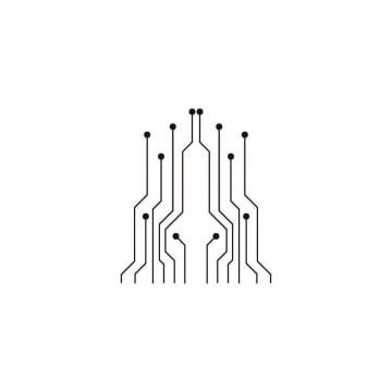 Technology Symbols Design, Integration Illustration, Connect Symbol, Tech Symbols, Digital Symbol, Electronic Logo, Techno Logo, Tech Lines, Circuit Logo