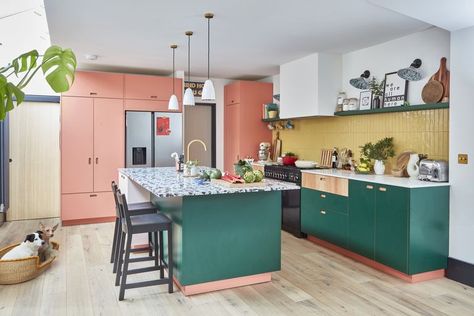 Larder Fridge, Extension Kitchen, Colourful Kitchen, Kitchen Colours, Kitchen 2023, Kitchen Design Color, Kitchen Mood Board, Kitchen Showroom, Kitchen Family Room