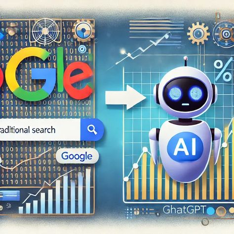 La IA generativa como ChatGPT está reemplazando a Google en algunas búsquedas. Descubre cómo afecta al SEO y al marketing digital. Imagen generada por ChatGPT. Marketing, 10 Things