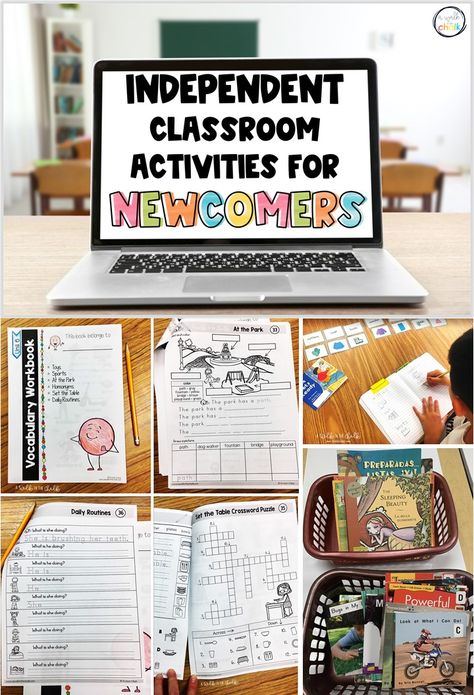 Instructional Writing Activities, Esol Writing Activities, Esl Centers Activities, Esl Newcomer Activities, Teaching English To Newcomers, Ell Newcomer Activities, Esl Classroom Ideas, English Learners Activities Ideas, English Language Development Activities