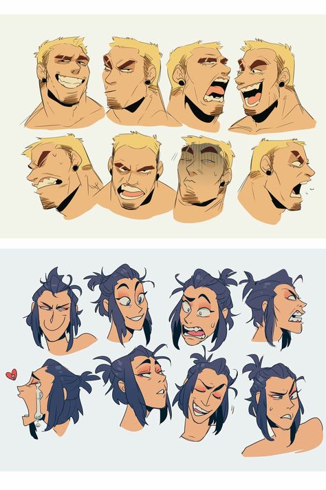 Character Expressions Male, Female Face Expressions Drawing, Pained Expression Drawing, Emotions As People, Life Cleric, Emotions Reference, Emotions Drawing, Character Emotions, Expression Drawing