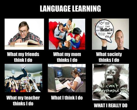 Language Learning Bilingual Humor, Language Humor, Applied Linguistics, Language Jokes, Learning Spanish For Kids, Thai Language, Spanish Learning, Spanish Memes, Memes Sarcastic