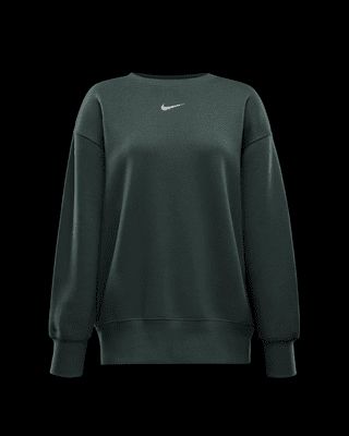 Nike Sportswear Phoenix Fleece Women's Oversized Crew-Neck Sweatshirt Green Nike Sweatshirt Outfit, Nike Sweatshirts Women, Nike Sweatshirt Outfit, Nike Sweatshirt Women, Nike Sportswear Phoenix Fleece, Nike Crewneck Sweatshirt, Luxury Loungewear, Nike Crewneck, Classic Sweatshirt