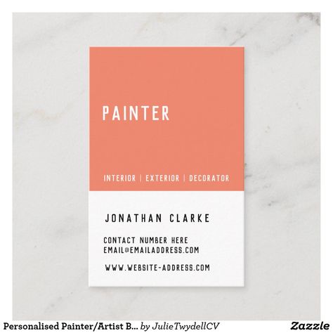 Text Wrap, Crooked Face, Painter Business Card, Business Card Design Minimal, Company Business Cards, Artist Business Card, Artist Business Cards, Uk Photography, Auto Design